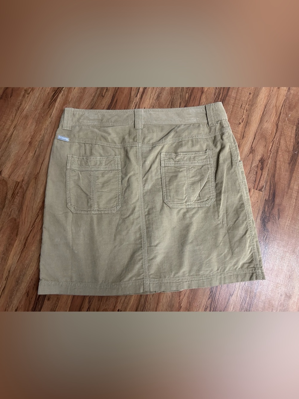 Columbia Corduroy Tan Hiking Skirt Womens Size 10 - Picture 2 of 8